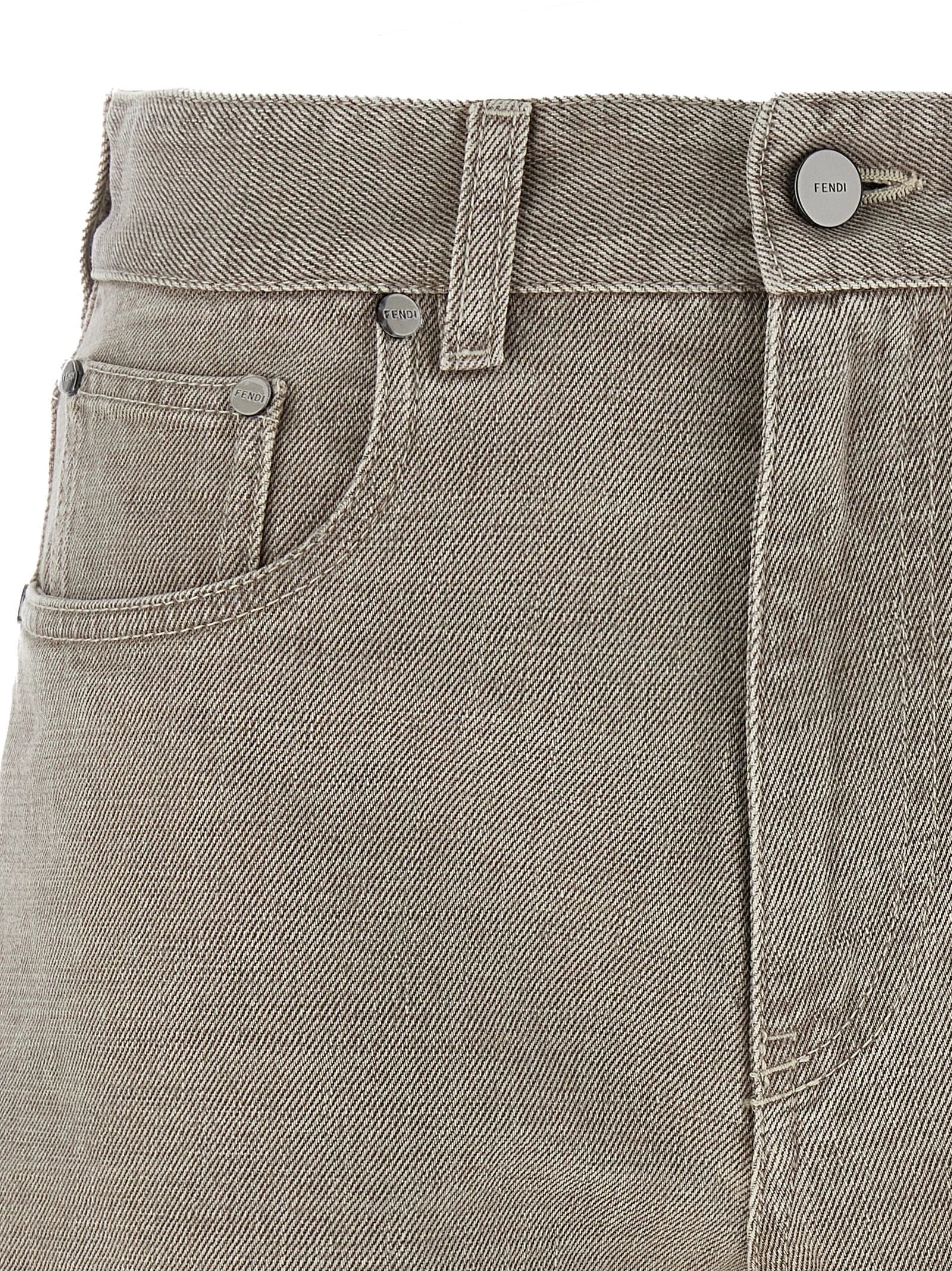 Fendi Beige Cotton Bermuda Shorts - IT40