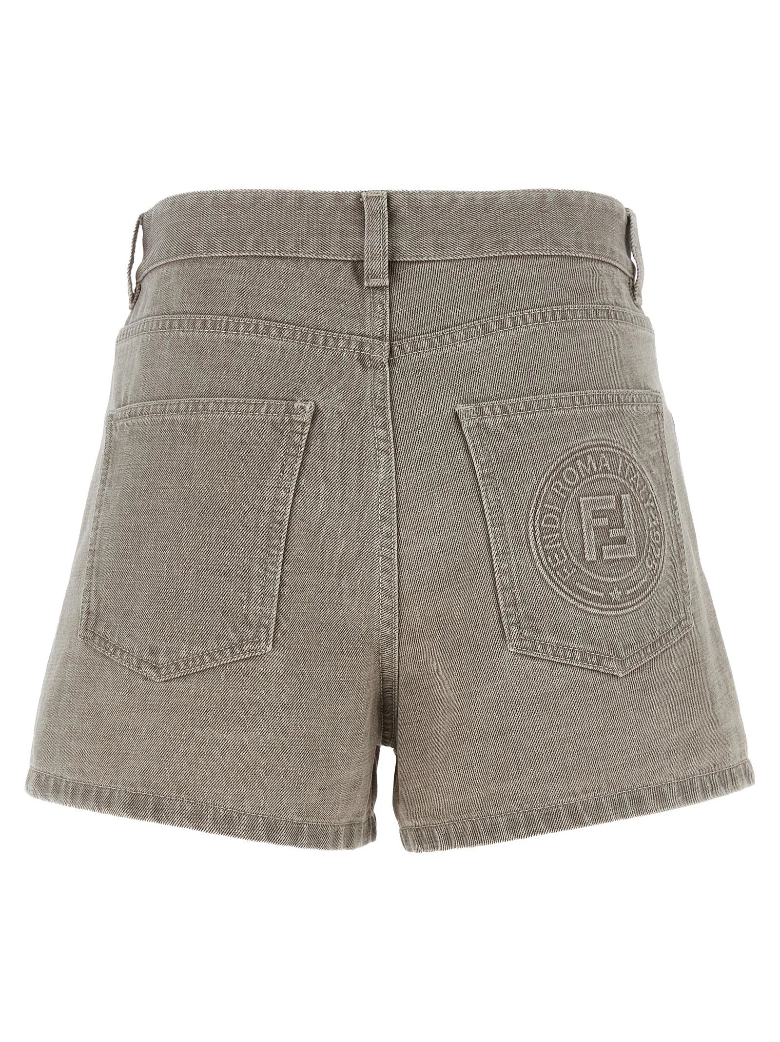 Fendi Beige Cotton Bermuda Shorts - IT40