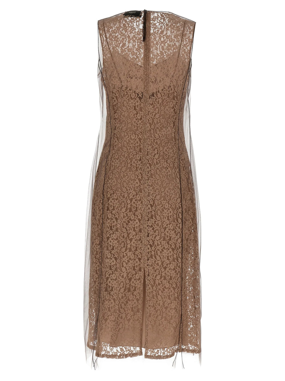 Fendi Beige Cotton Midi Dress - IT38
