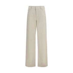 Jean Coupe Droite Beige en Coton Fendi - IT40 | M