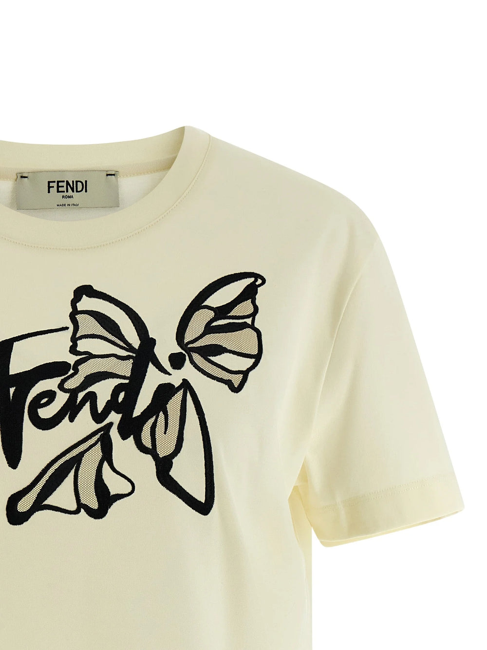 Fendi Beige Cotton T-Shirt - XS