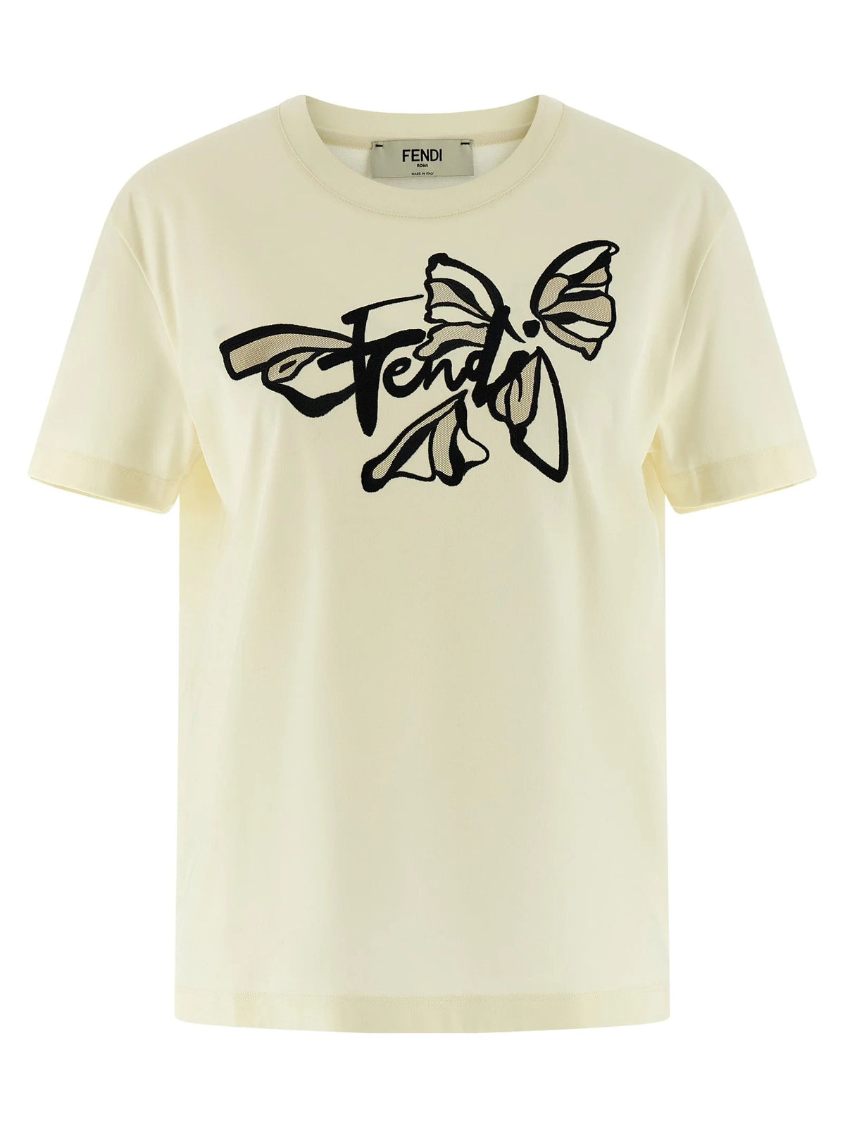 Fendi Beige Cotton T-Shirt - XS