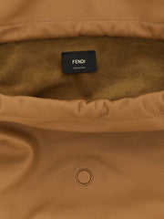 Fendi Beige Lamb Leather Shoulder Bag