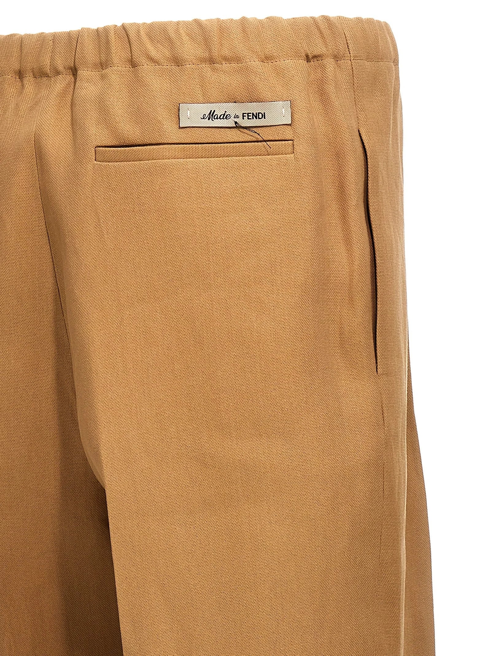 Fendi Beige Paper Casual Pants - 48 | M