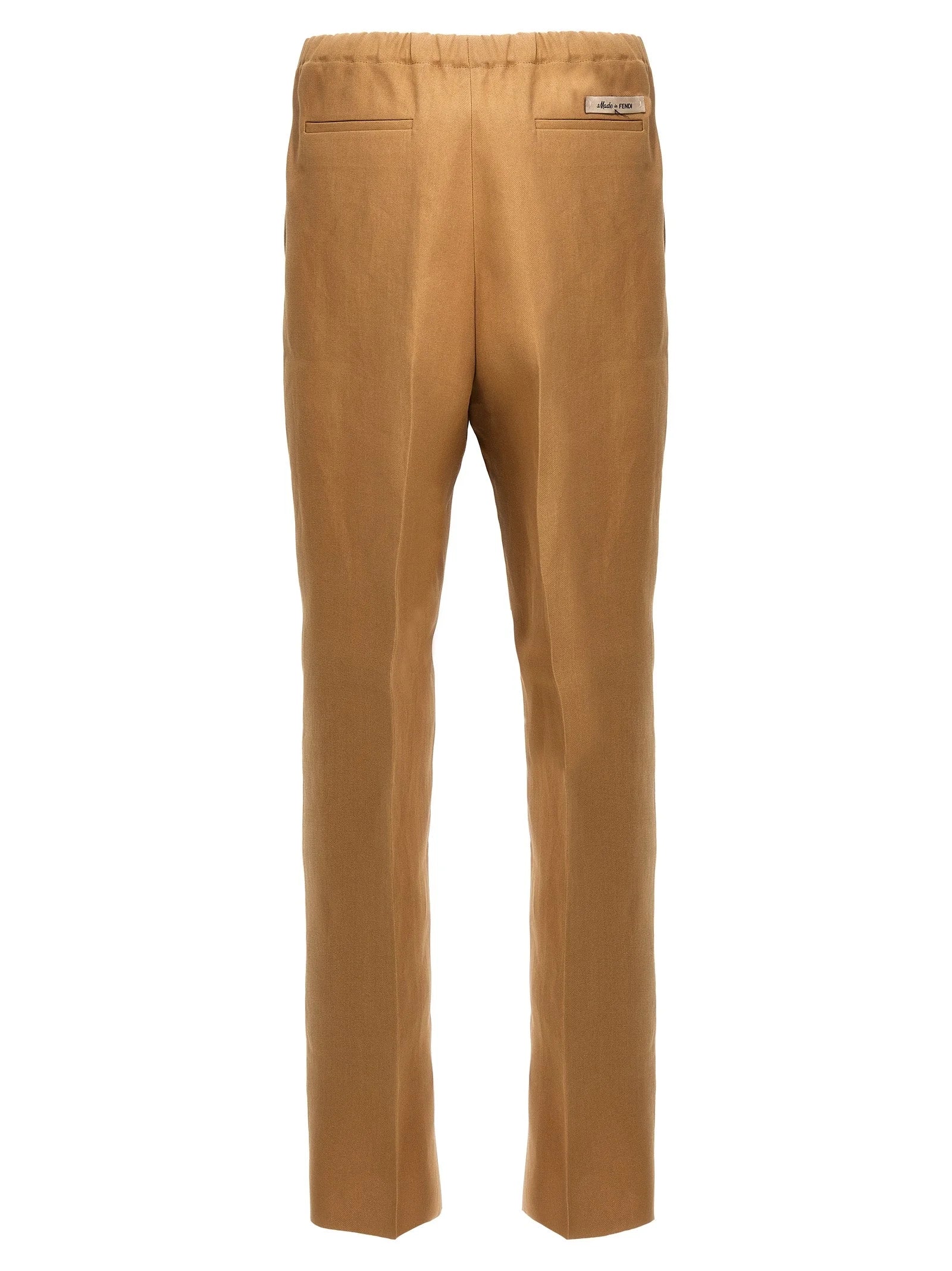 Fendi Beige Paper Casual Pants - 48 | M