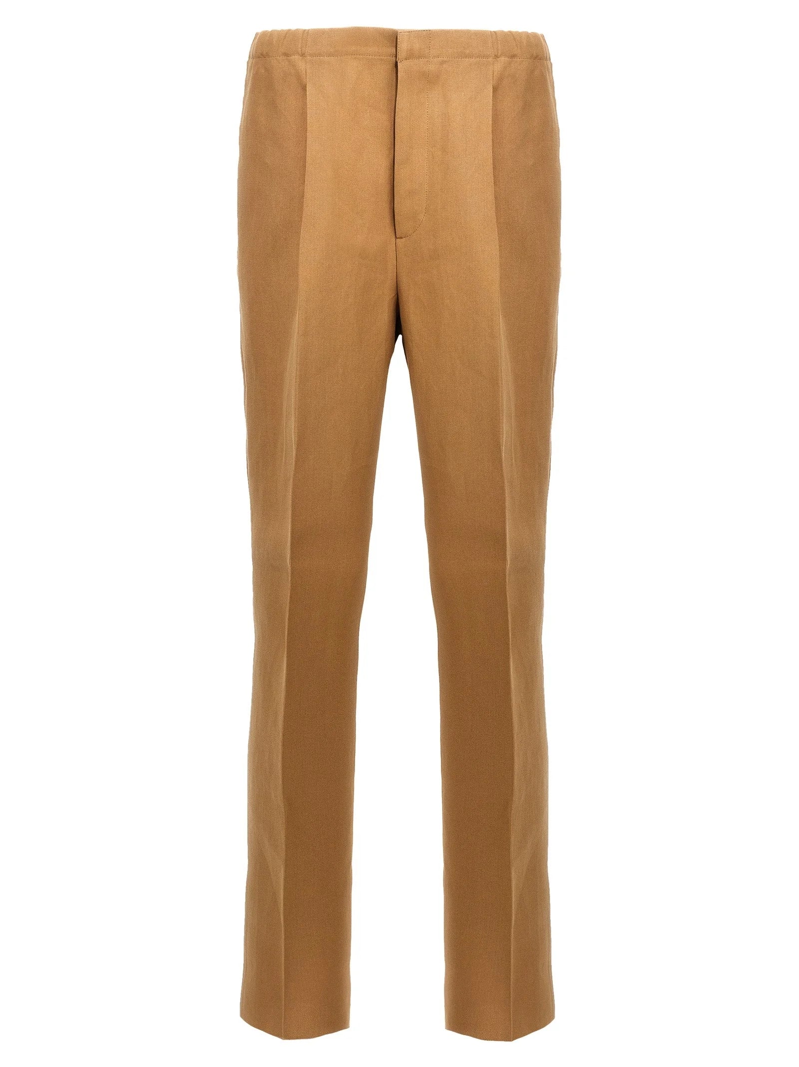 Fendi Beige Paper Casual Pants - 48 | M