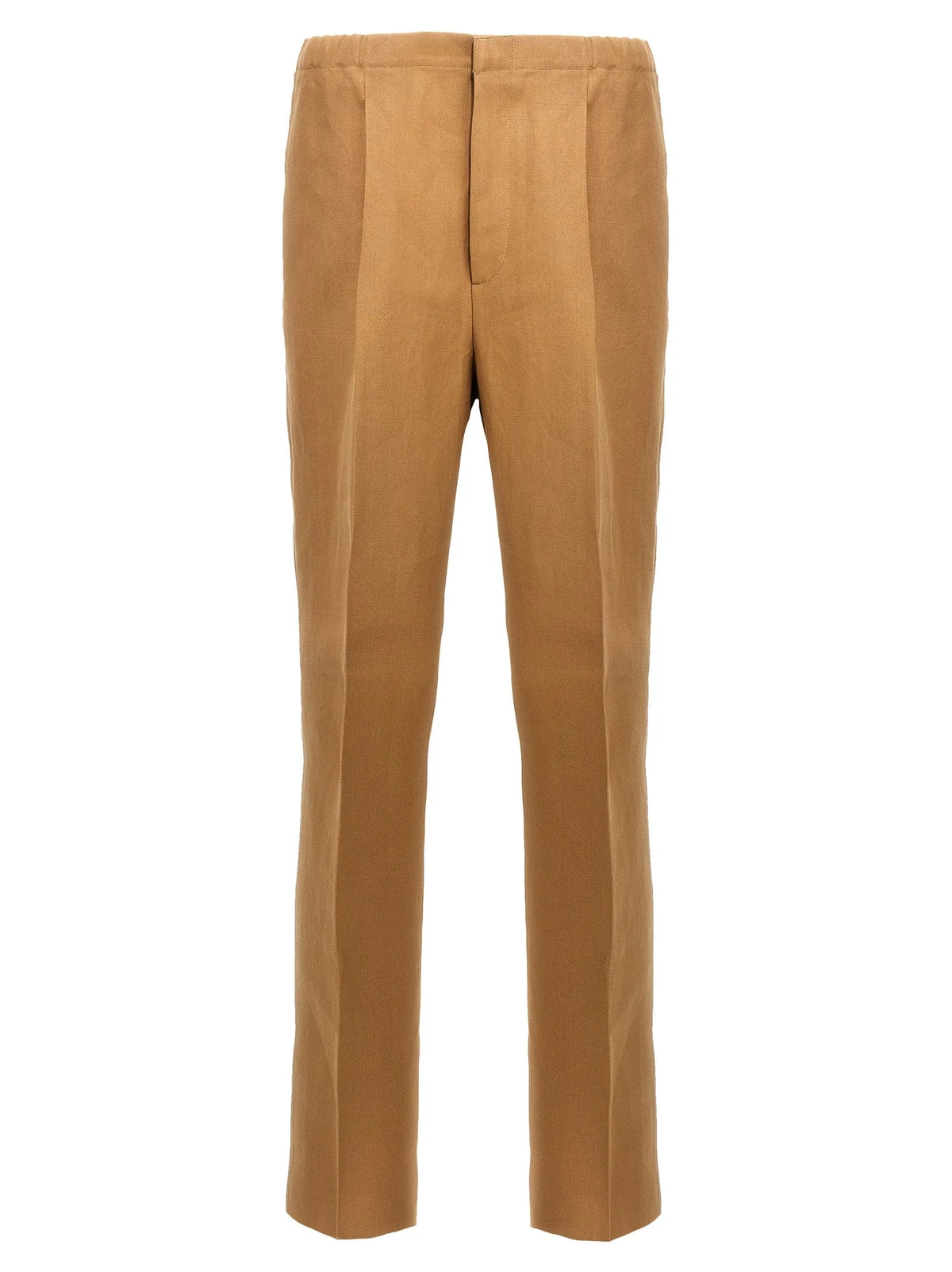 Fendi Beige Paper Casual Pants - 48 | M