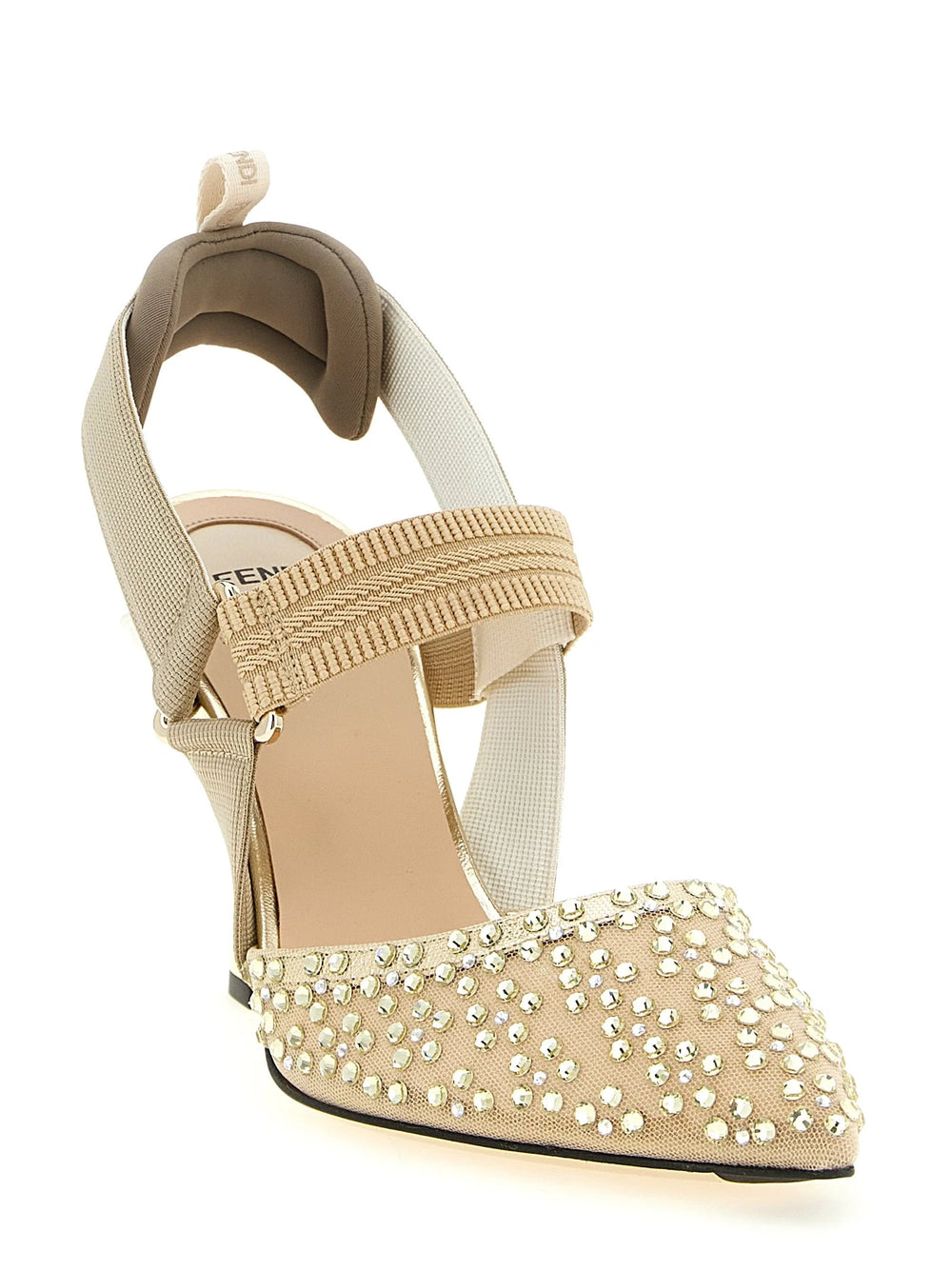 Fendi Beige Polyamide High Heel Pumps - EU38/US8