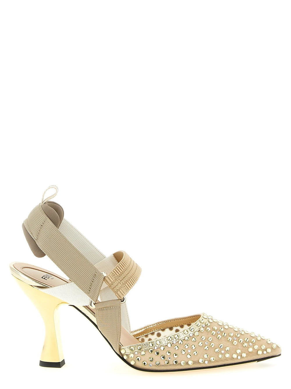 Fendi Beige Polyamide High Heel Pumps - EU38/US8