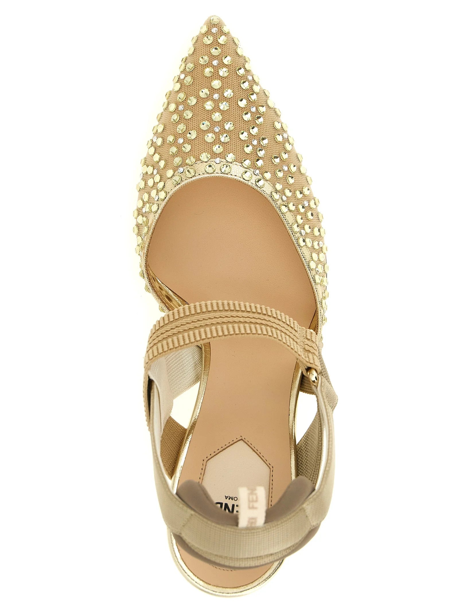 Fendi Beige Polyamide High Heel Pumps - EU38/US8