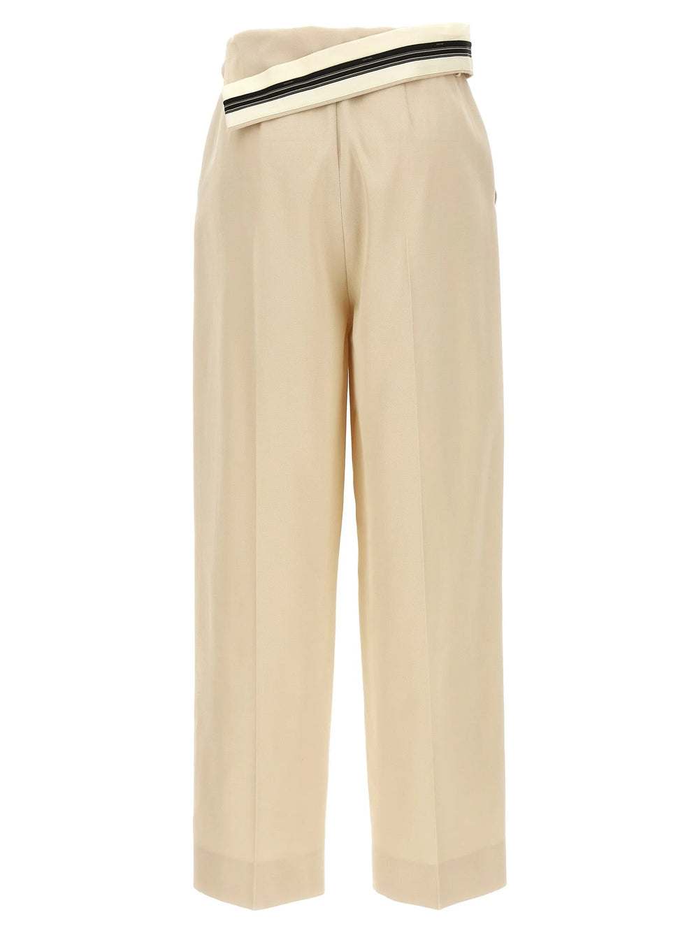 Fendi Beige Wool Casual Pants - IT44