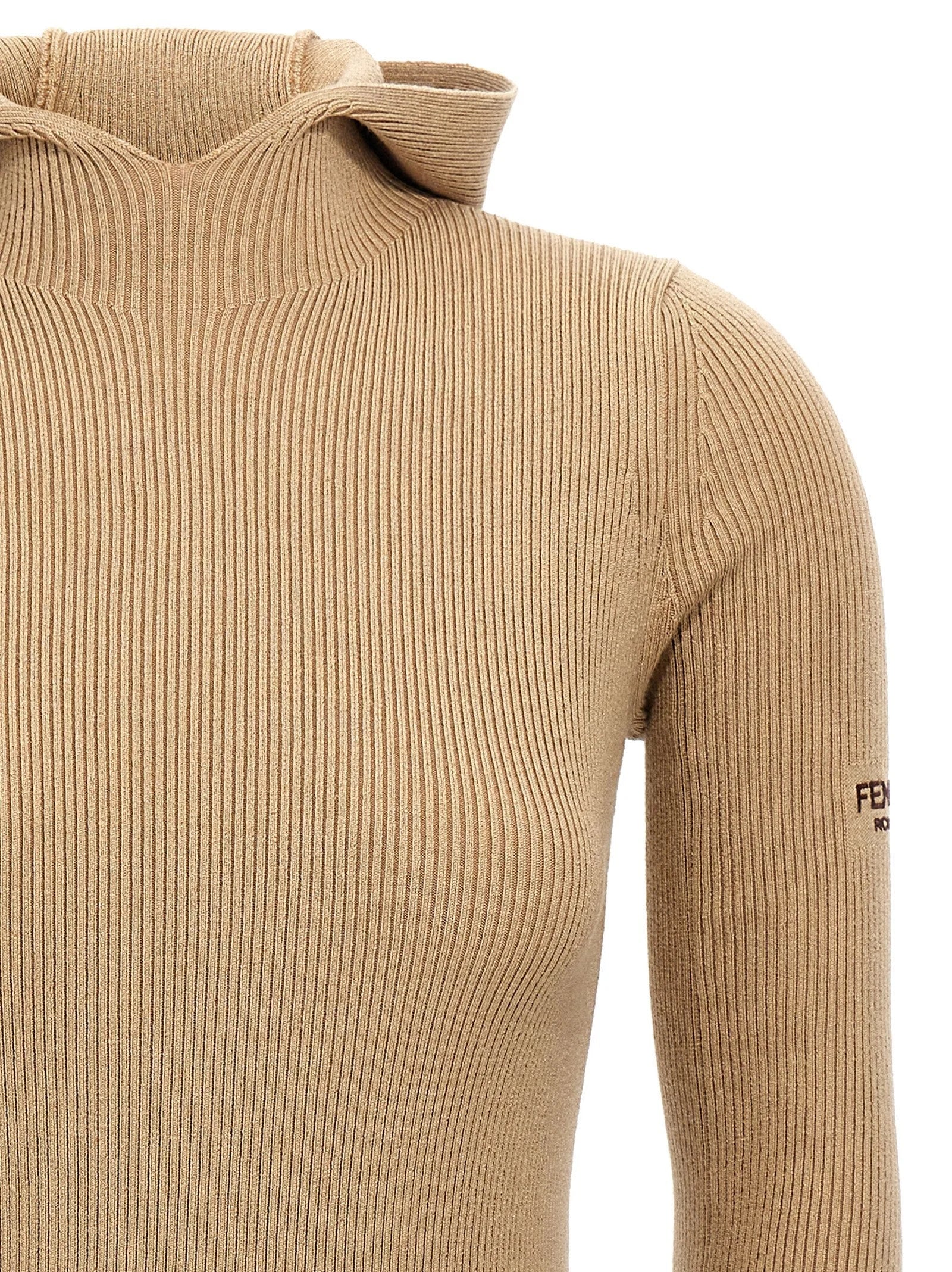 Fendi Beige Wool Short Dress - IT42