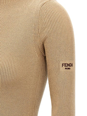 Fendi Beige Wool Short Dress - IT42