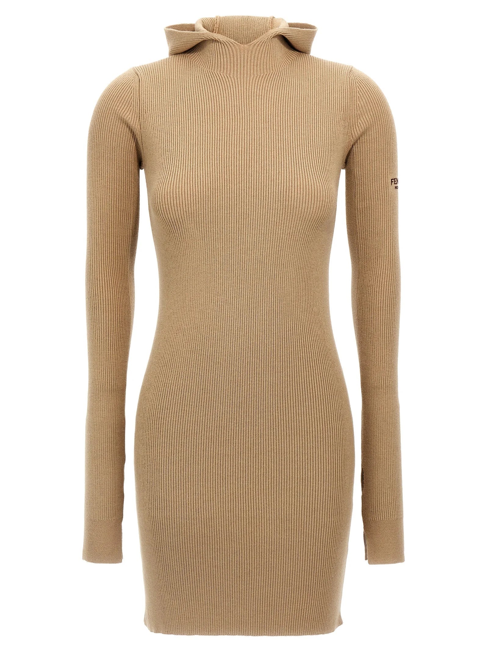 Fendi Beige Wool Short Dress - IT42