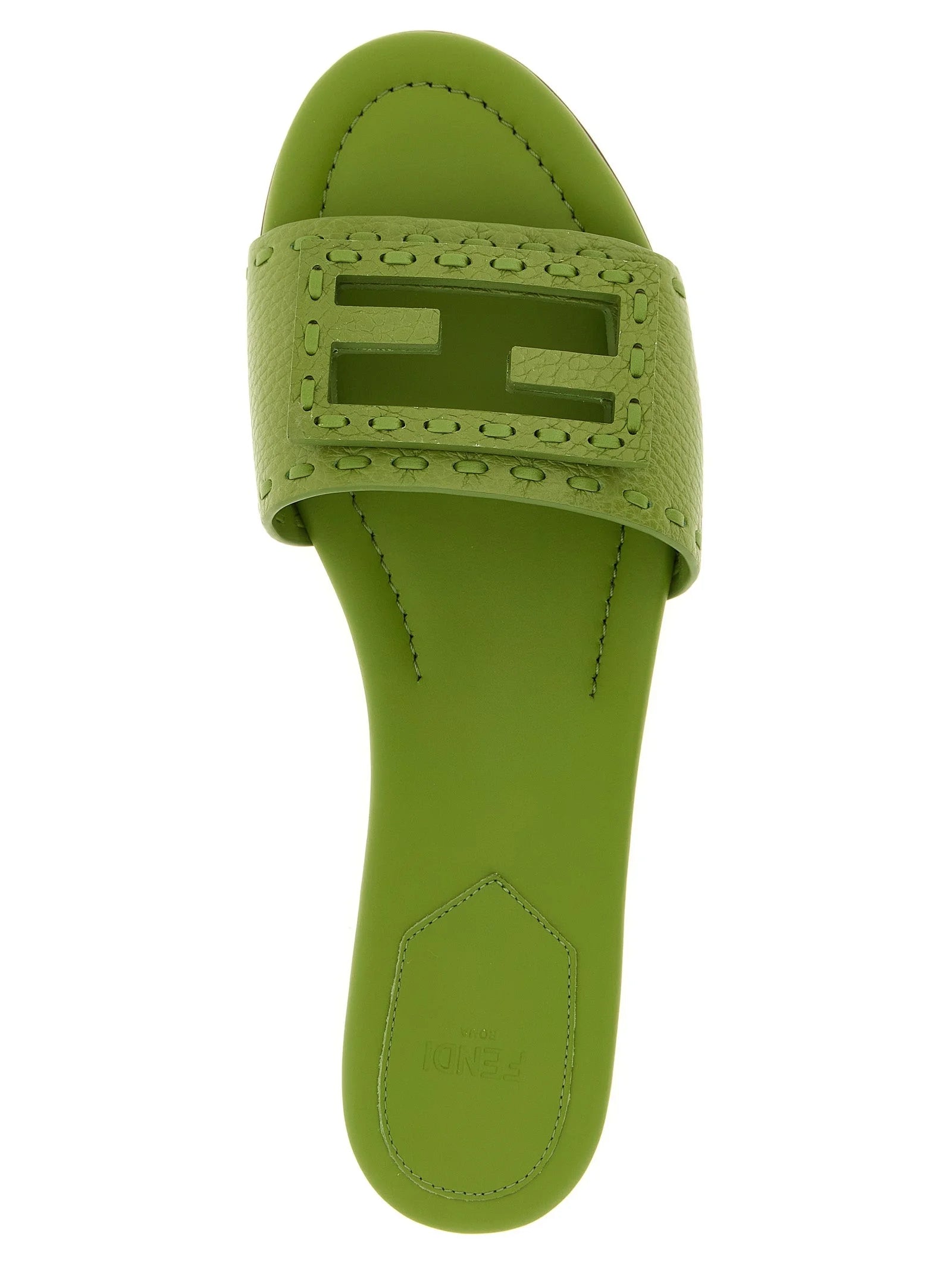 Fendi Bicolor Calfskin Slides