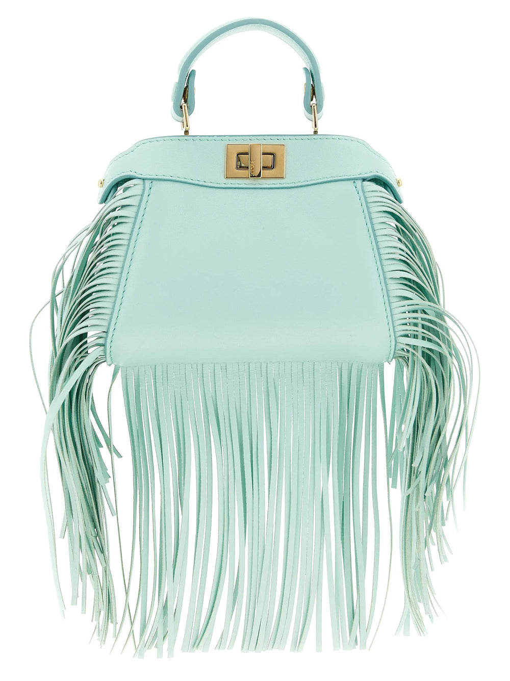 Fendi Bicolor Lamb Leather Handbag