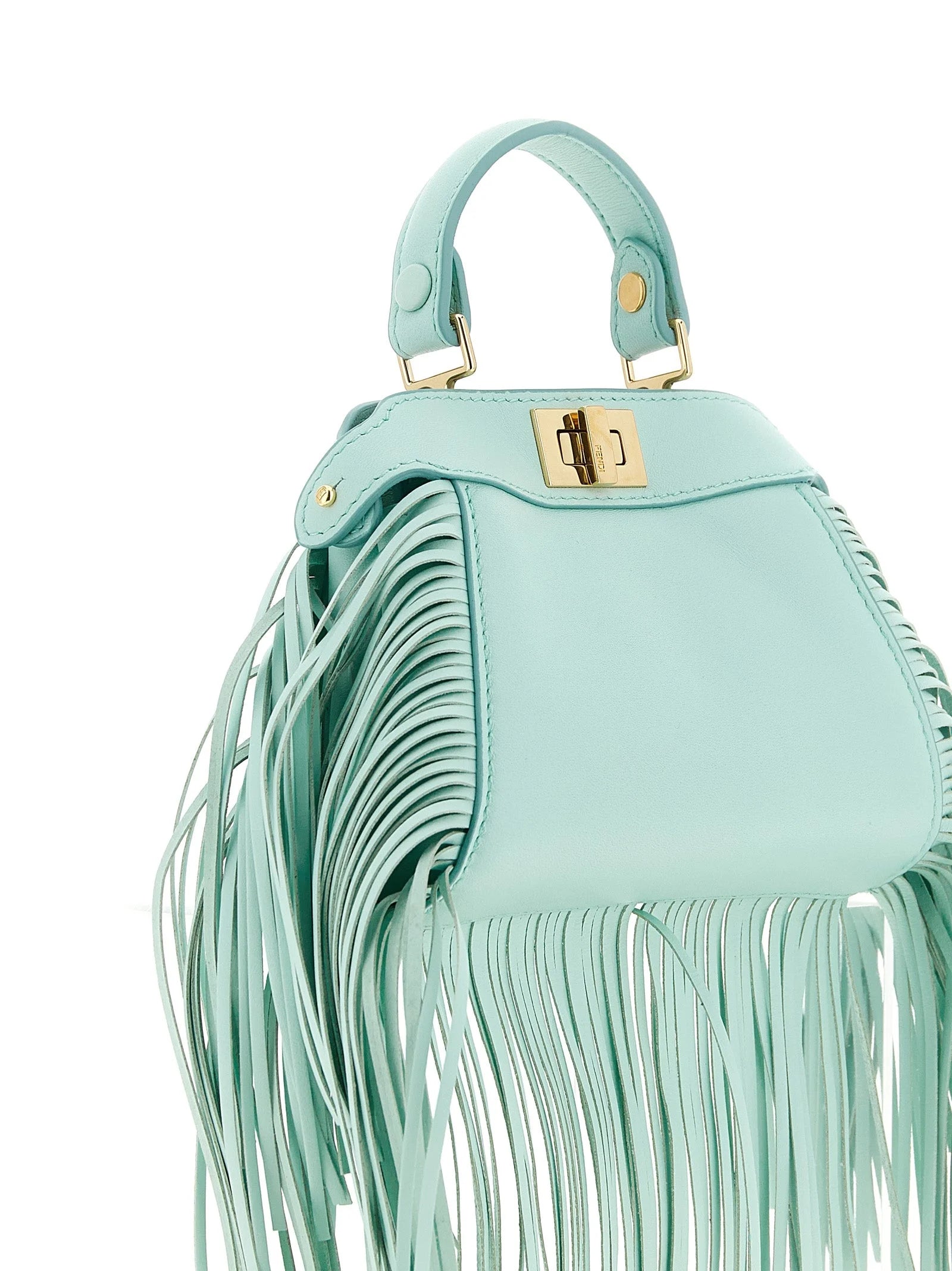 Fendi Bicolor Lamb Leather Handbag