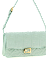 Fendi Bicolor Lamb Leather Shoulder Bag
