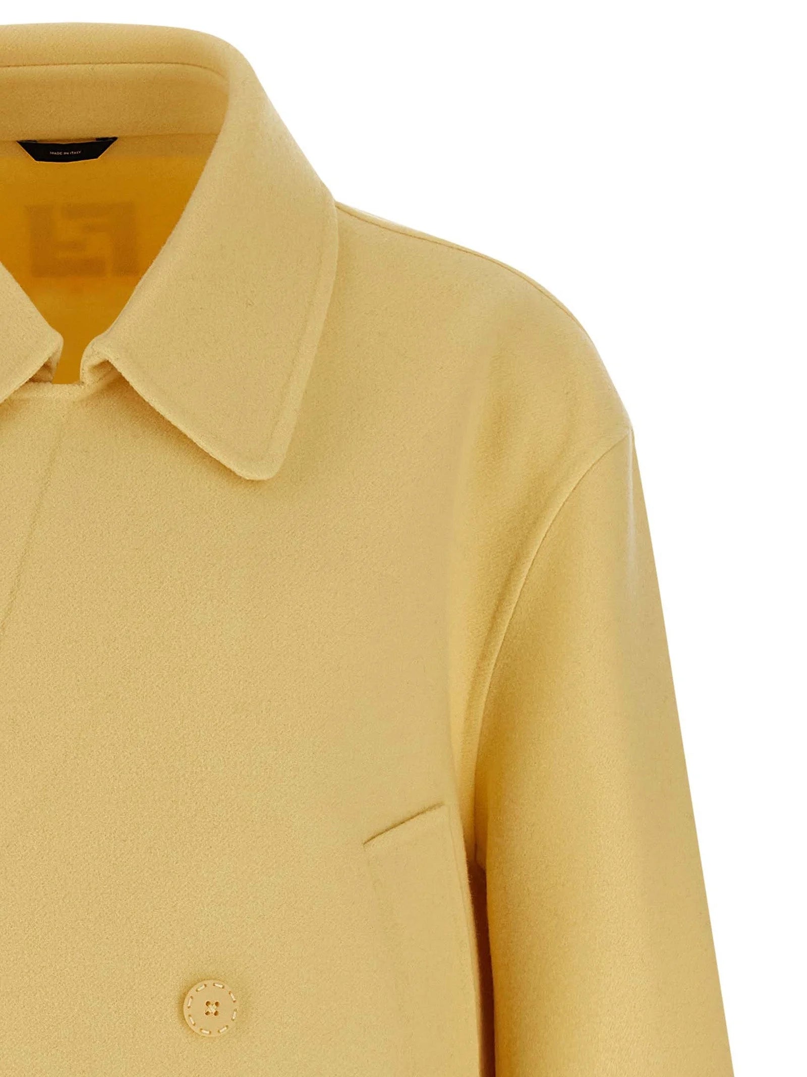Fendi Bicolor Virgin Wool Coat - M