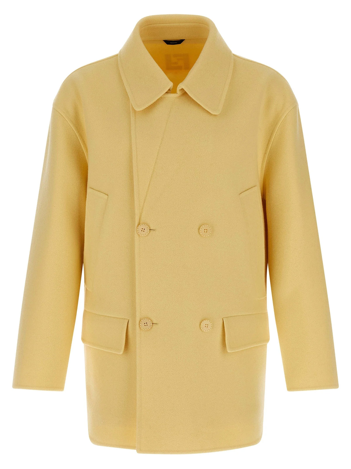 Fendi Bicolor Virgin Wool Coat - M
