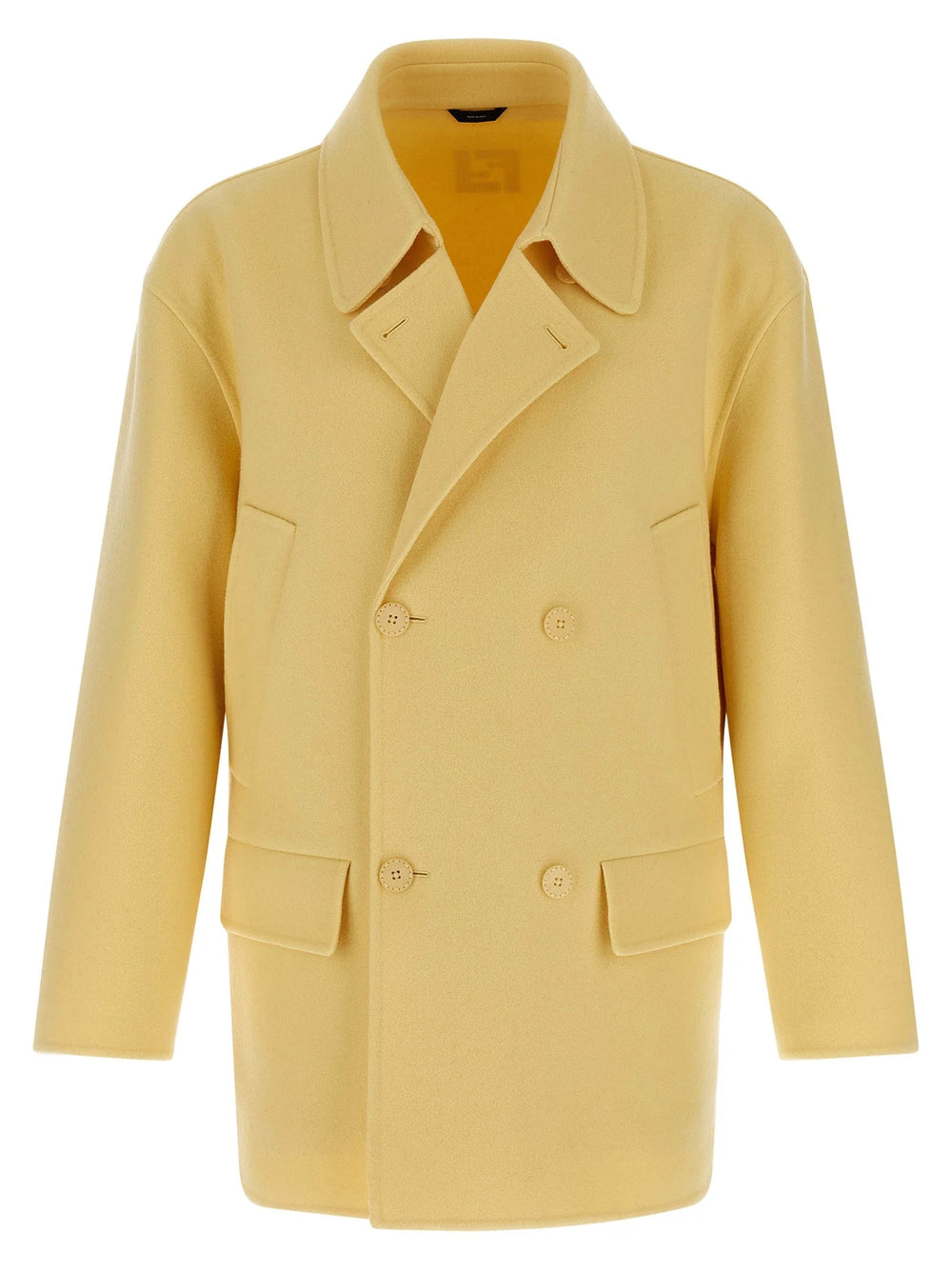 Fendi Bicolor Virgin Wool Coat - M