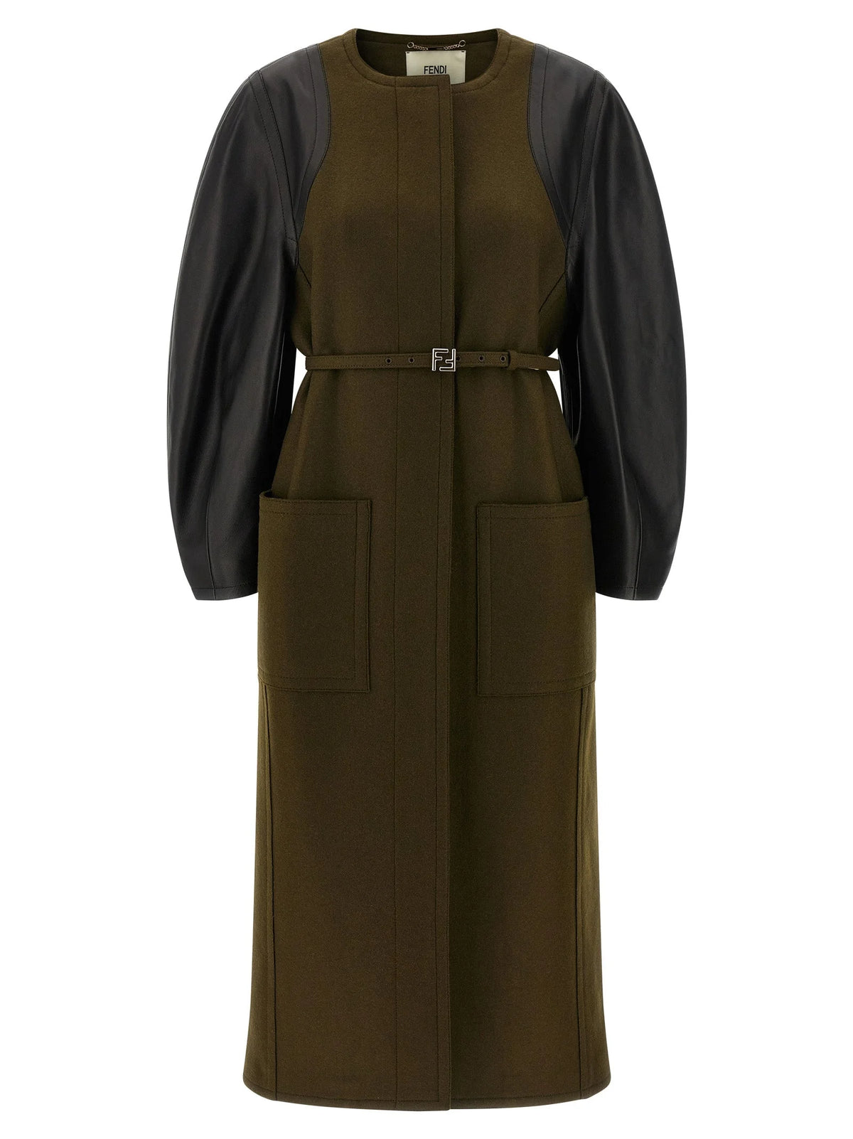 Fendi Bicolor Viscose Coat