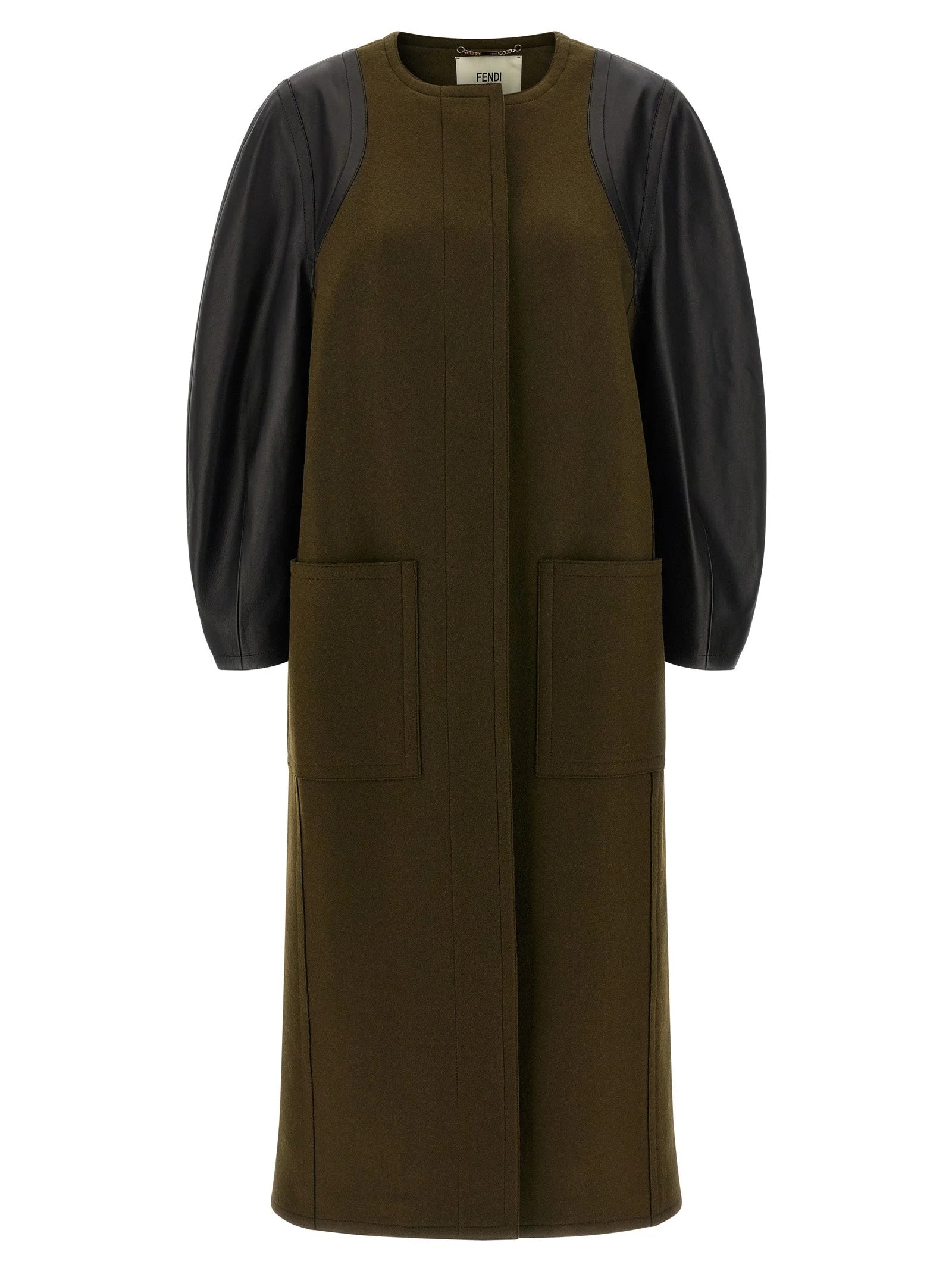Fendi Bicolor Viscose Coat