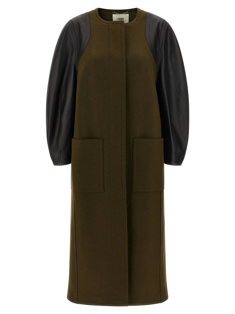 Fendi Bicolor Viscose Coat