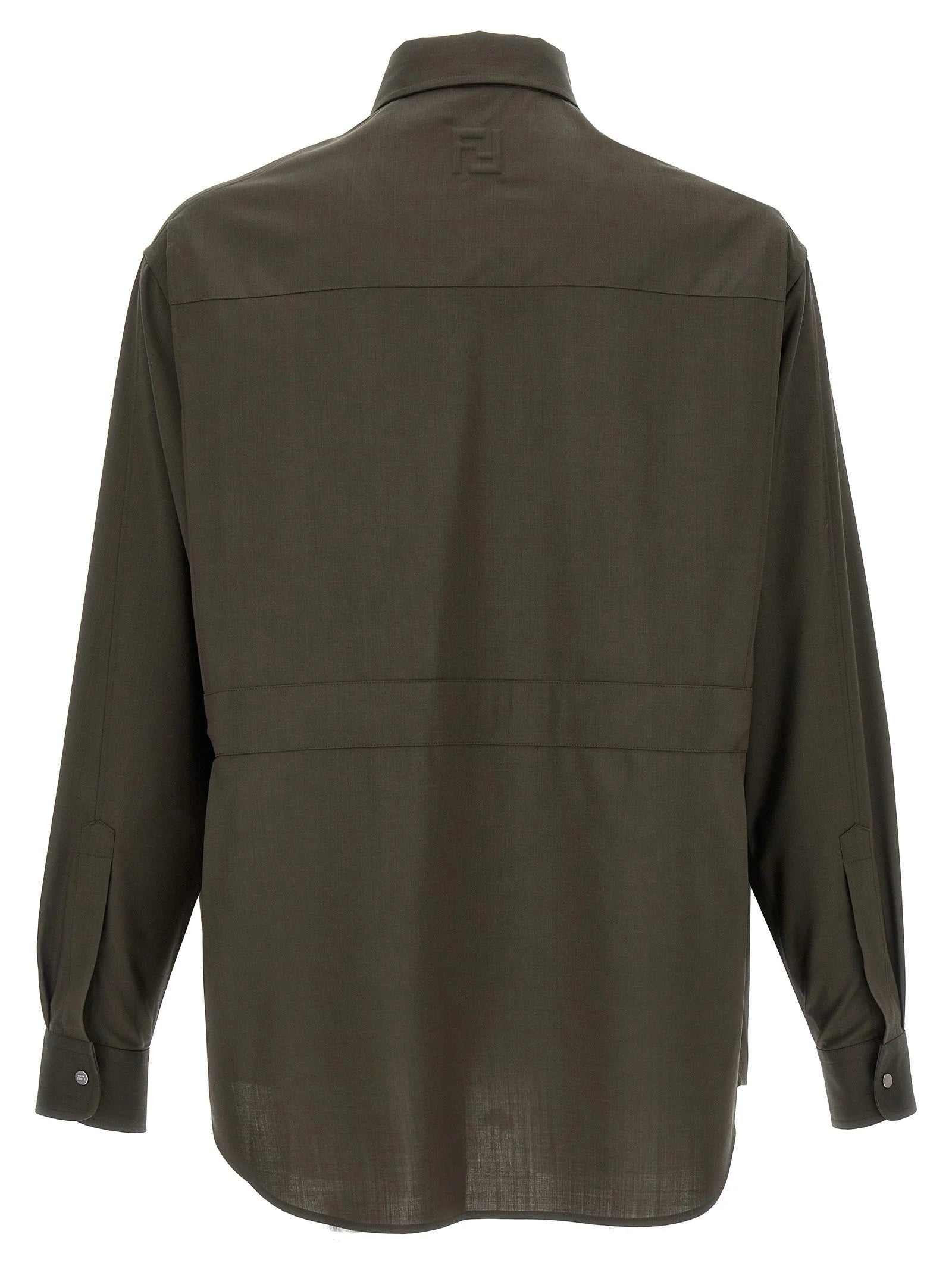 Fendi Bicolor Wool Blouse - 48 | M