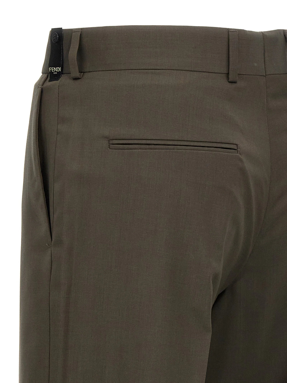 Fendi Bicolor Wool Dress Pants - IT46 | S