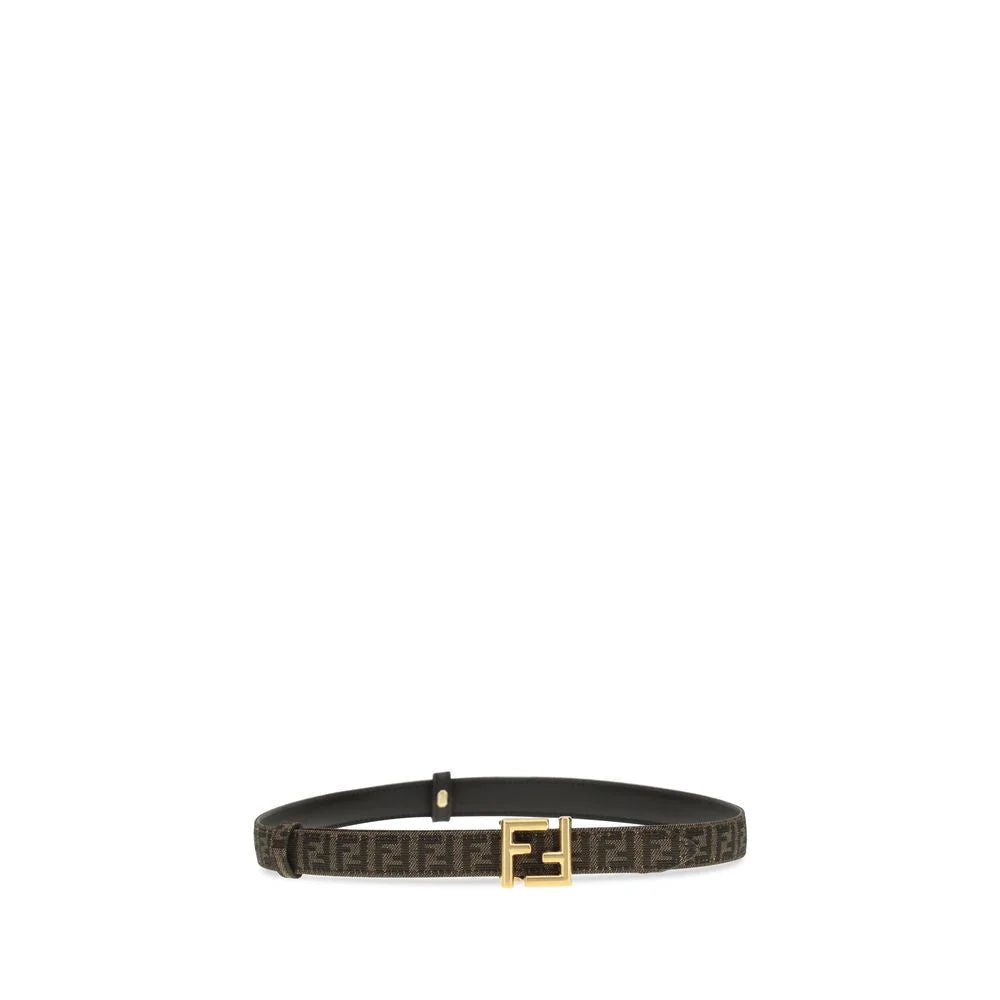 Fendi Black Calf Leather Bos Taurus Regular Belt - 70 cm / 28 Inches