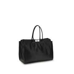 Fendi Black Calf Leather Bos Taurus Shoulder Bag