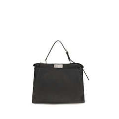 Fendi Black Calf Leather Bos Taurus Shoulder Bag