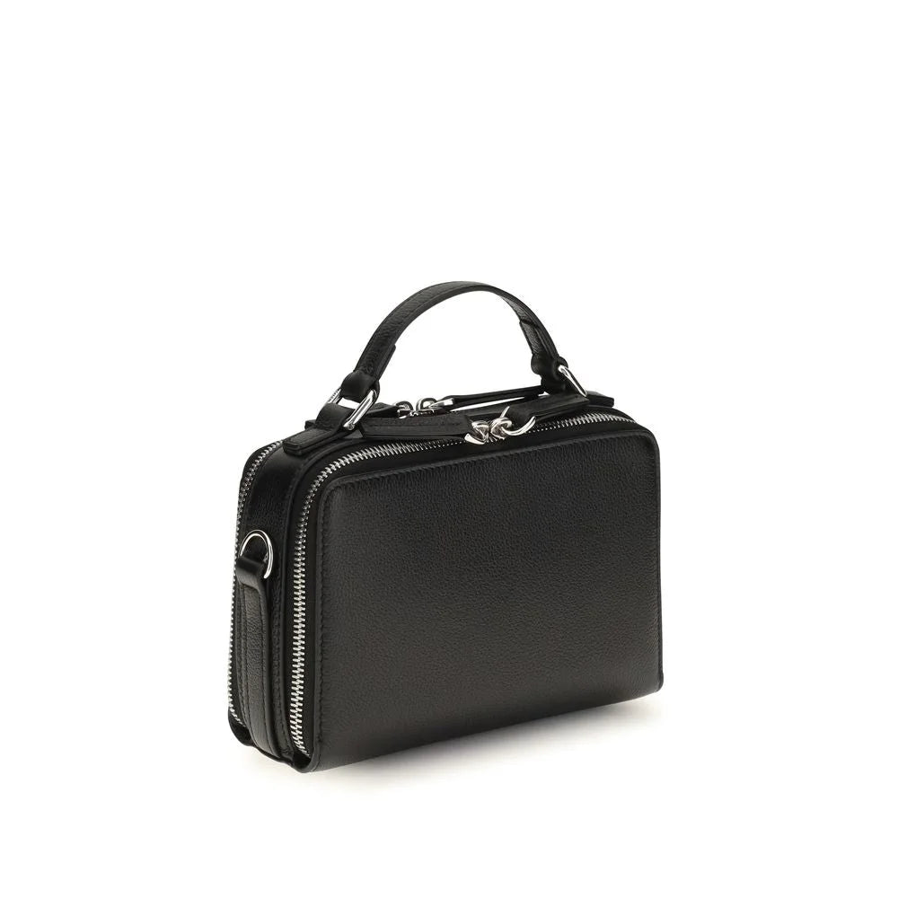 Fendi Black Calf Leather Bos Taurus Shoulder Bag