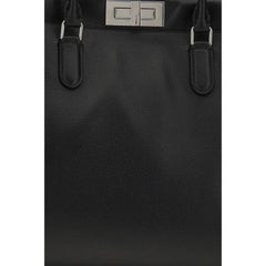 Fendi Black Calf Leather Bos Taurus Shoulder Bag