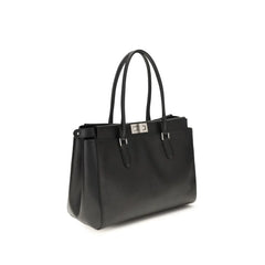 Fendi Black Calf Leather Bos Taurus Shoulder Bag