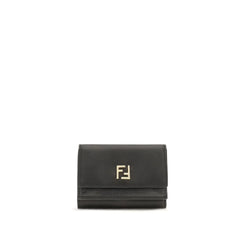 Fendi Black Calf Leather Bos Taurus Wallet