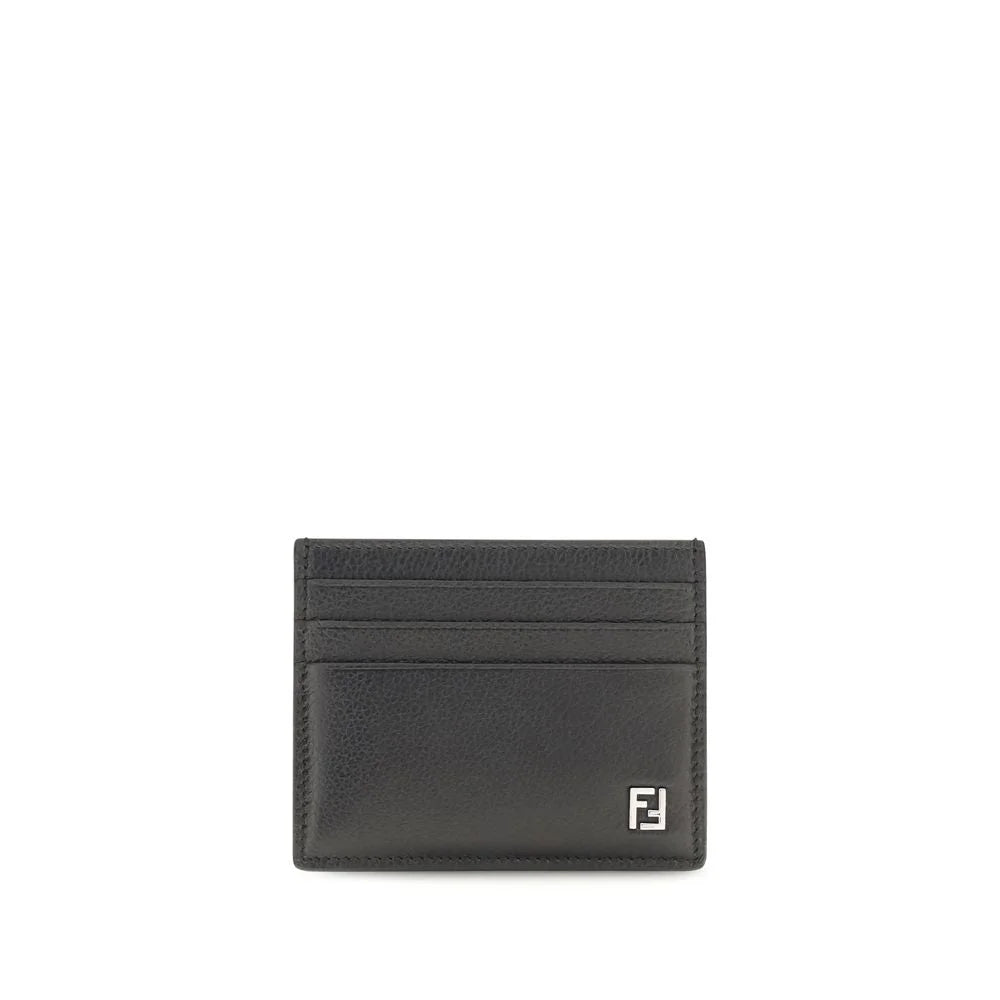 Fendi Black Calf Leather Bos Taurus Wallet