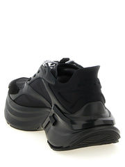 Fendi Black Calfskin Athletic Sneakers