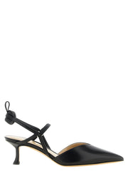 Fendi Black Calfskin Mid Heel Pumps