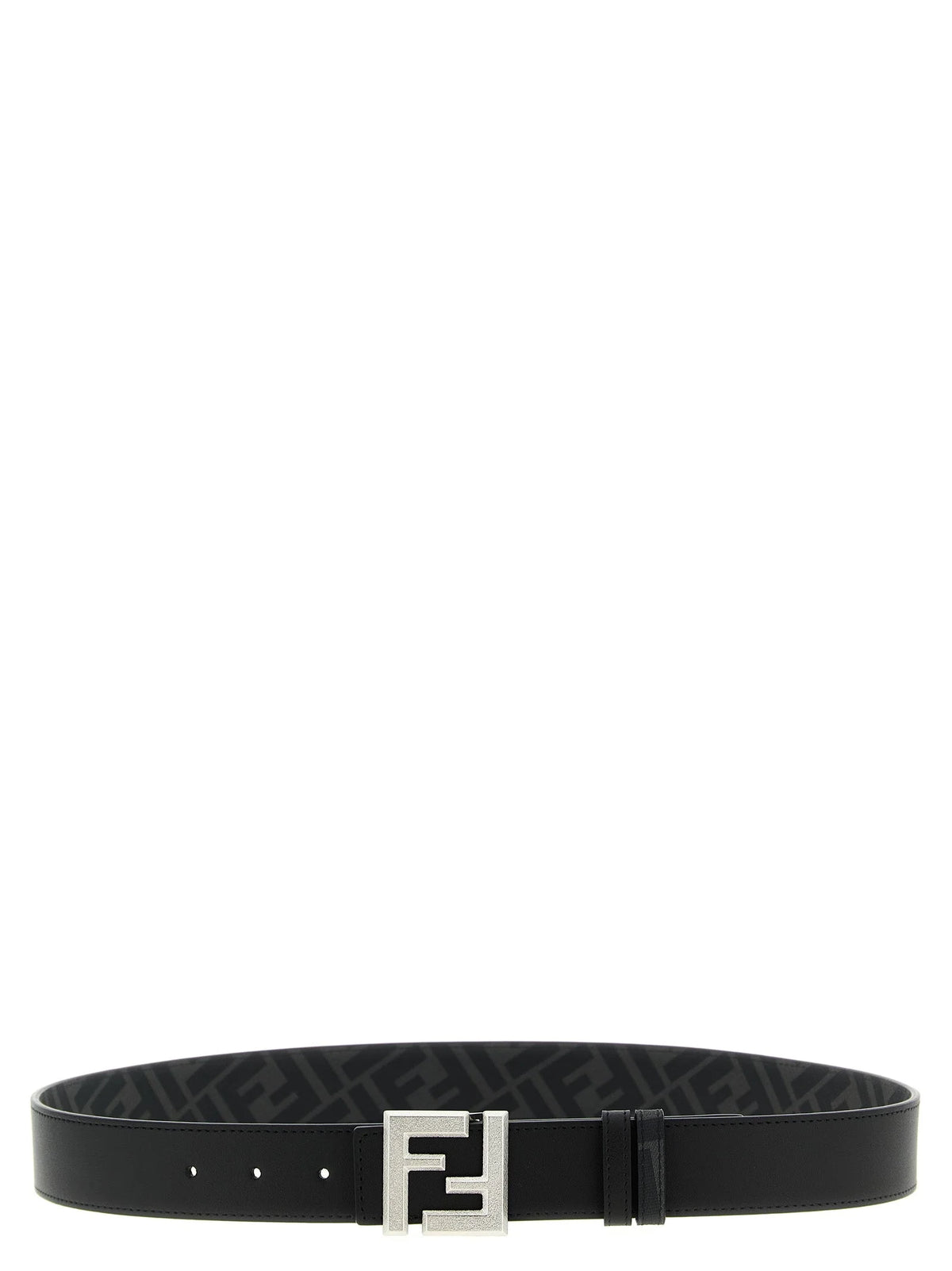 Fendi Black Calfskin Regular Belt