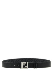 Fendi Black Calfskin Regular Belt