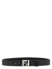 Fendi Black Calfskin Regular Belt