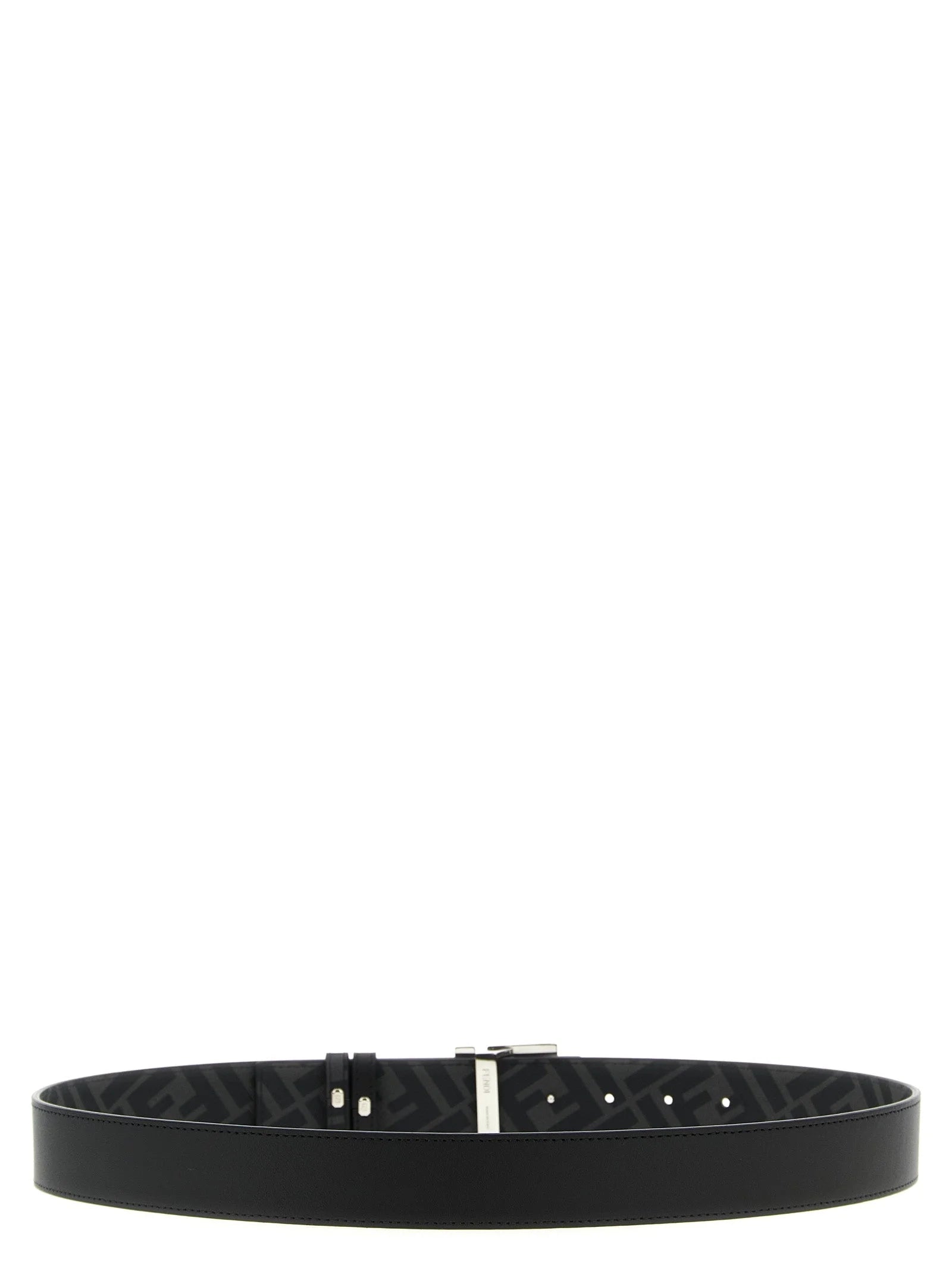 Fendi Black Calfskin Regular Belt