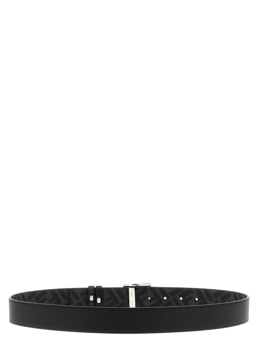 Fendi Black Calfskin Regular Belt