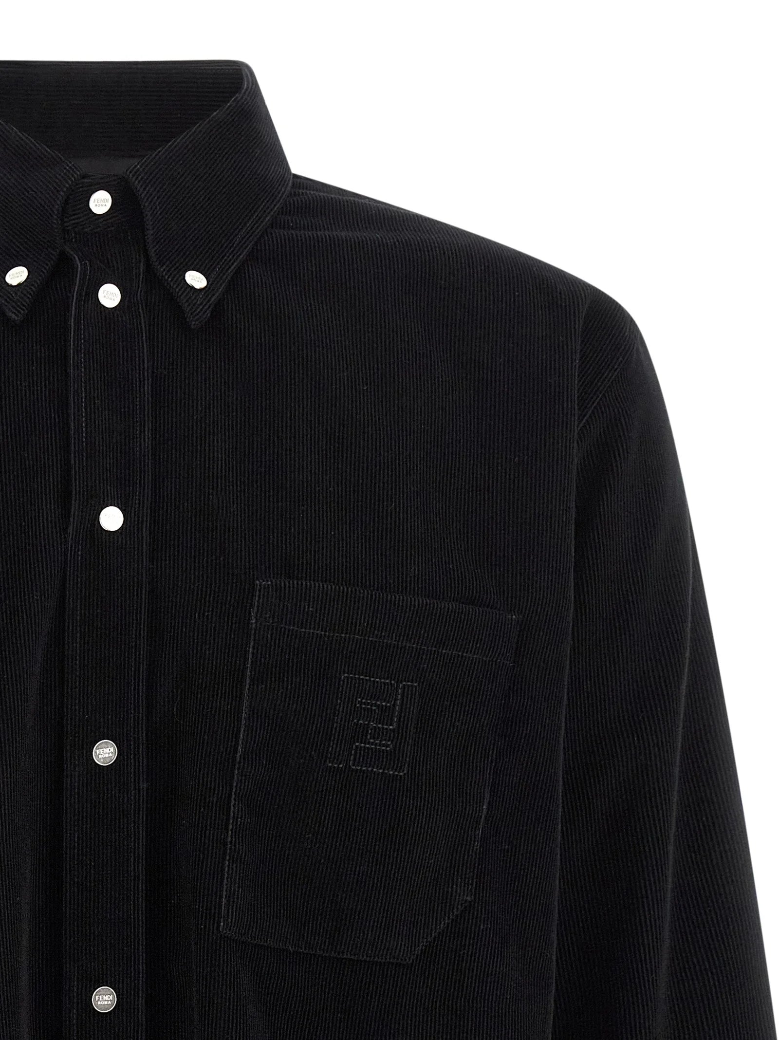 Fendi Black Cotton Blouse