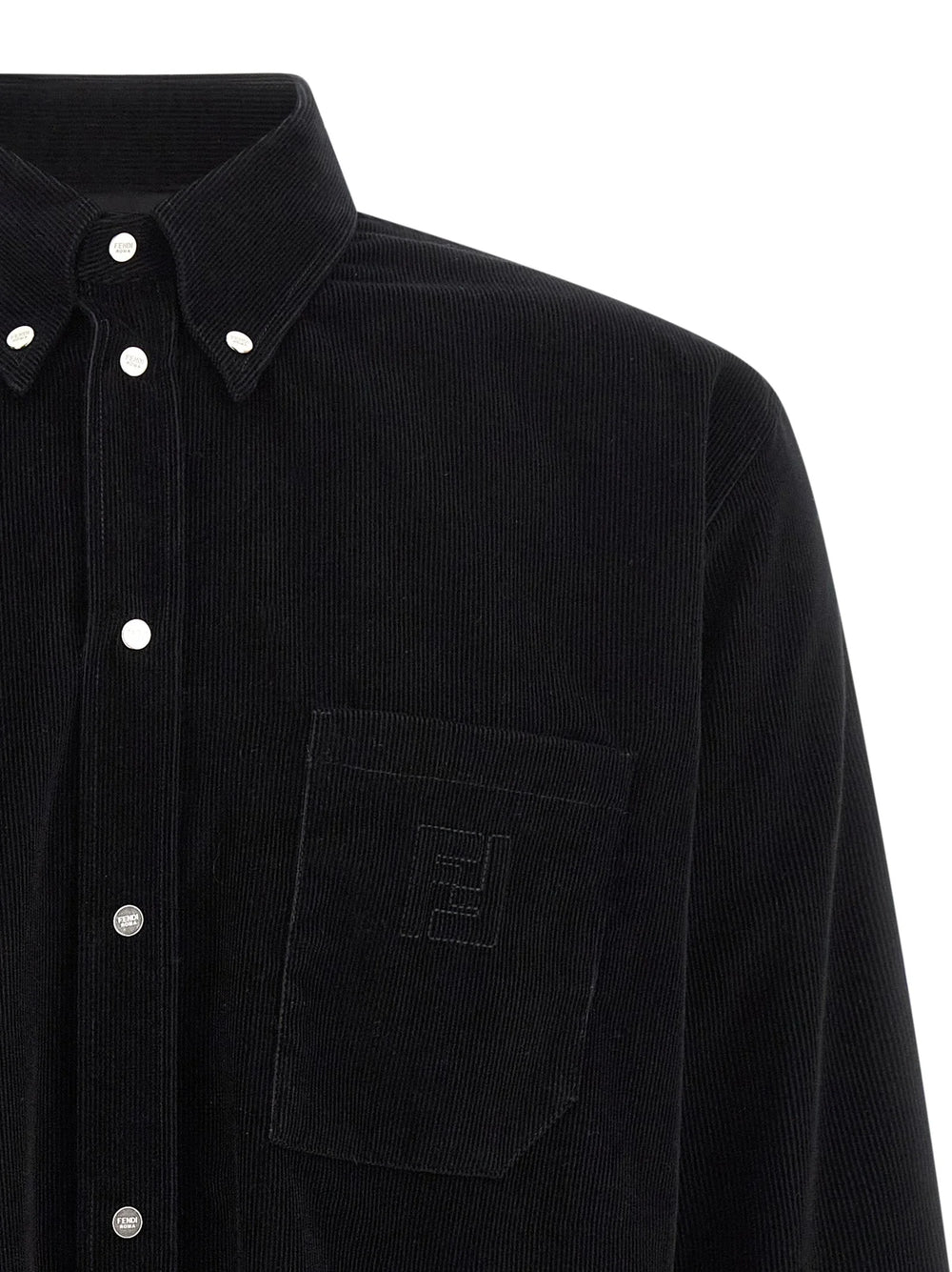 Fendi Black Cotton Blouse