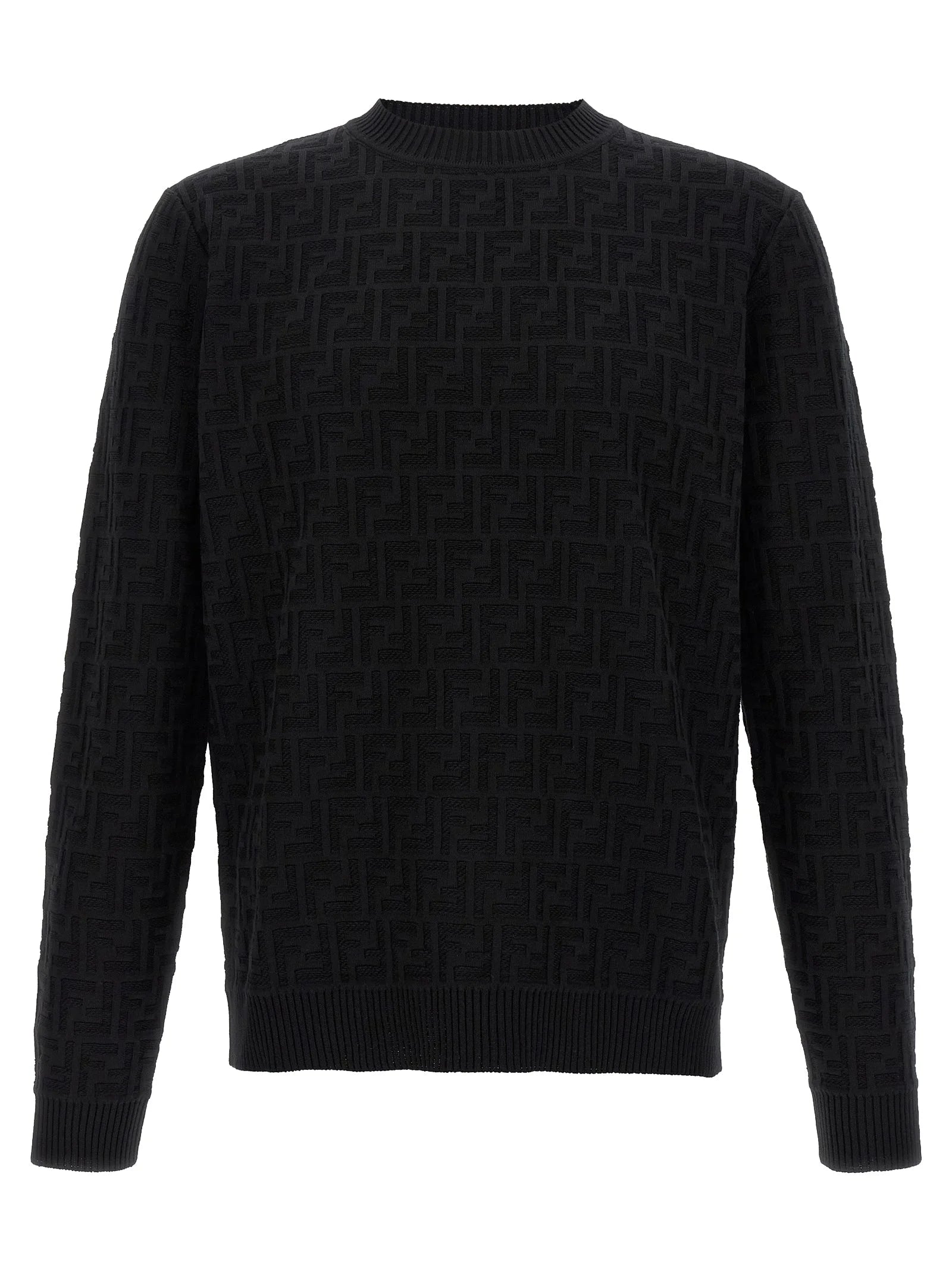 Fendi Black Cotton Cardigan