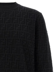 Fendi Black Cotton Cardigan