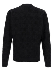 Fendi Black Cotton Cardigan